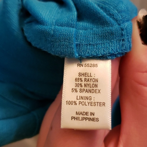 Express Blue X Small Banded Dress - Picture 5 of 5